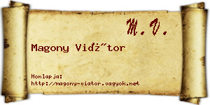 Magony Viátor névjegykártya